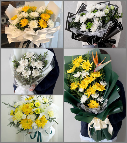 河南郑州新密市曲梁乡黄台村白事花束代送